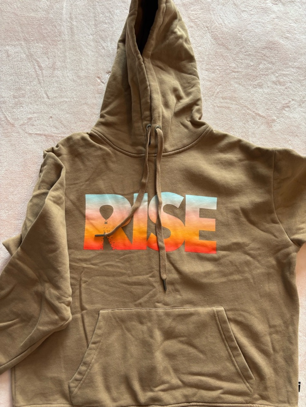ZYIA Active Pullover Hoodie in Caramel Brown